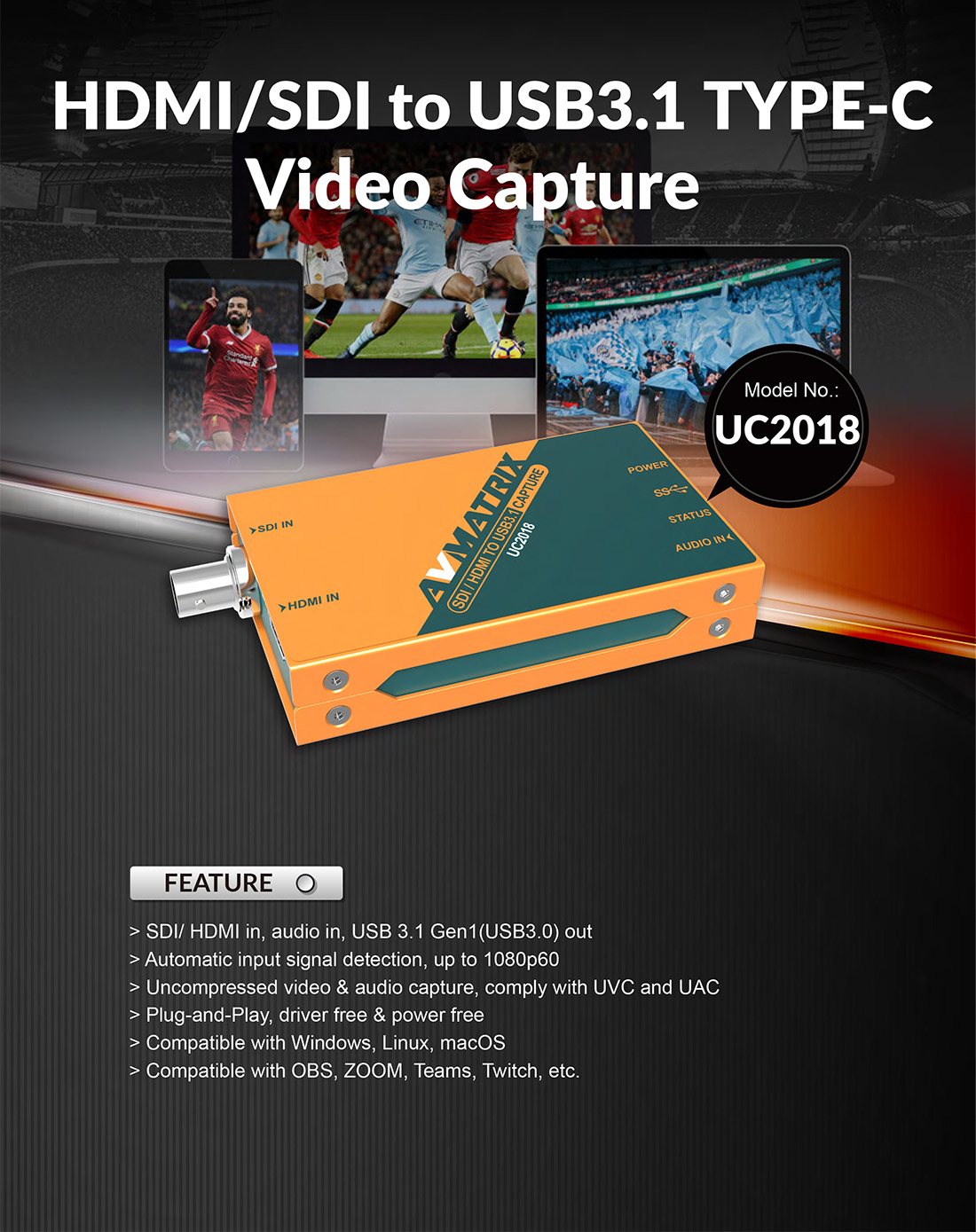 Carte acquisition HD-SDI HDMI USB • TECHWAY