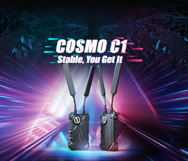 The Cosmo C1 SDI/HDMI Wireless Video Transmission System from Hollyland allows you to transmit up to 1080p60 video via HDMI/SDI inputs up to 1000' line-of-sight with a low 40 ms latency