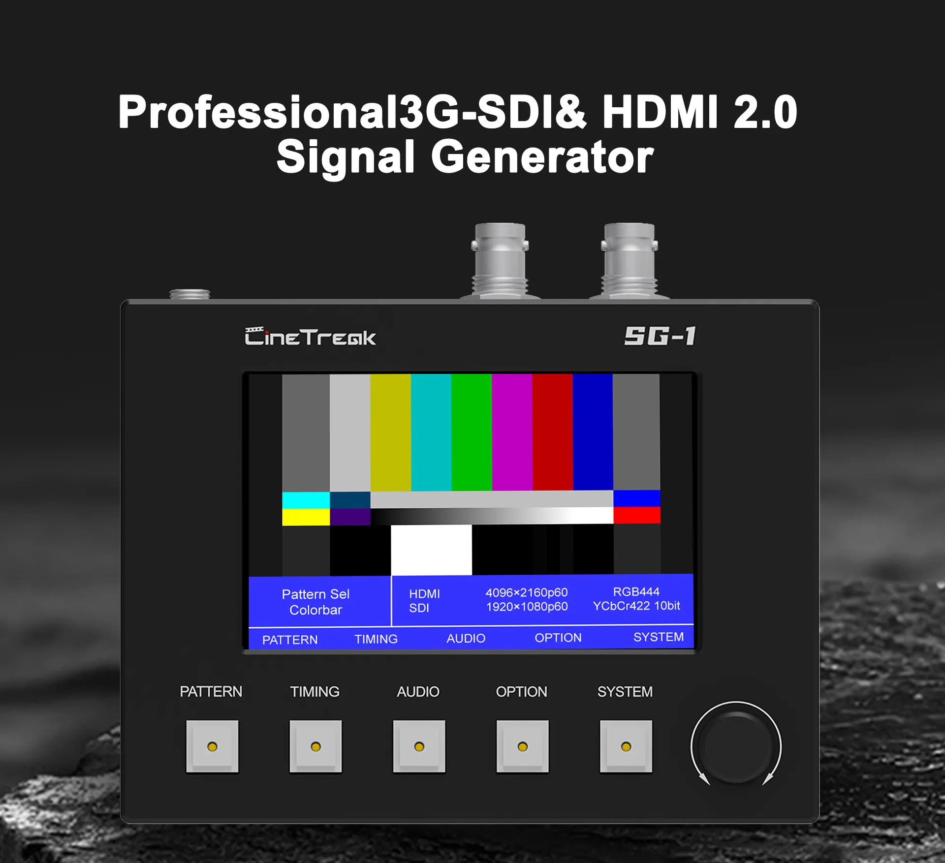 CineTreak SG-T Professional 3G-SDI & HDMI 2.0 Signal Generator - Pixelpitch
