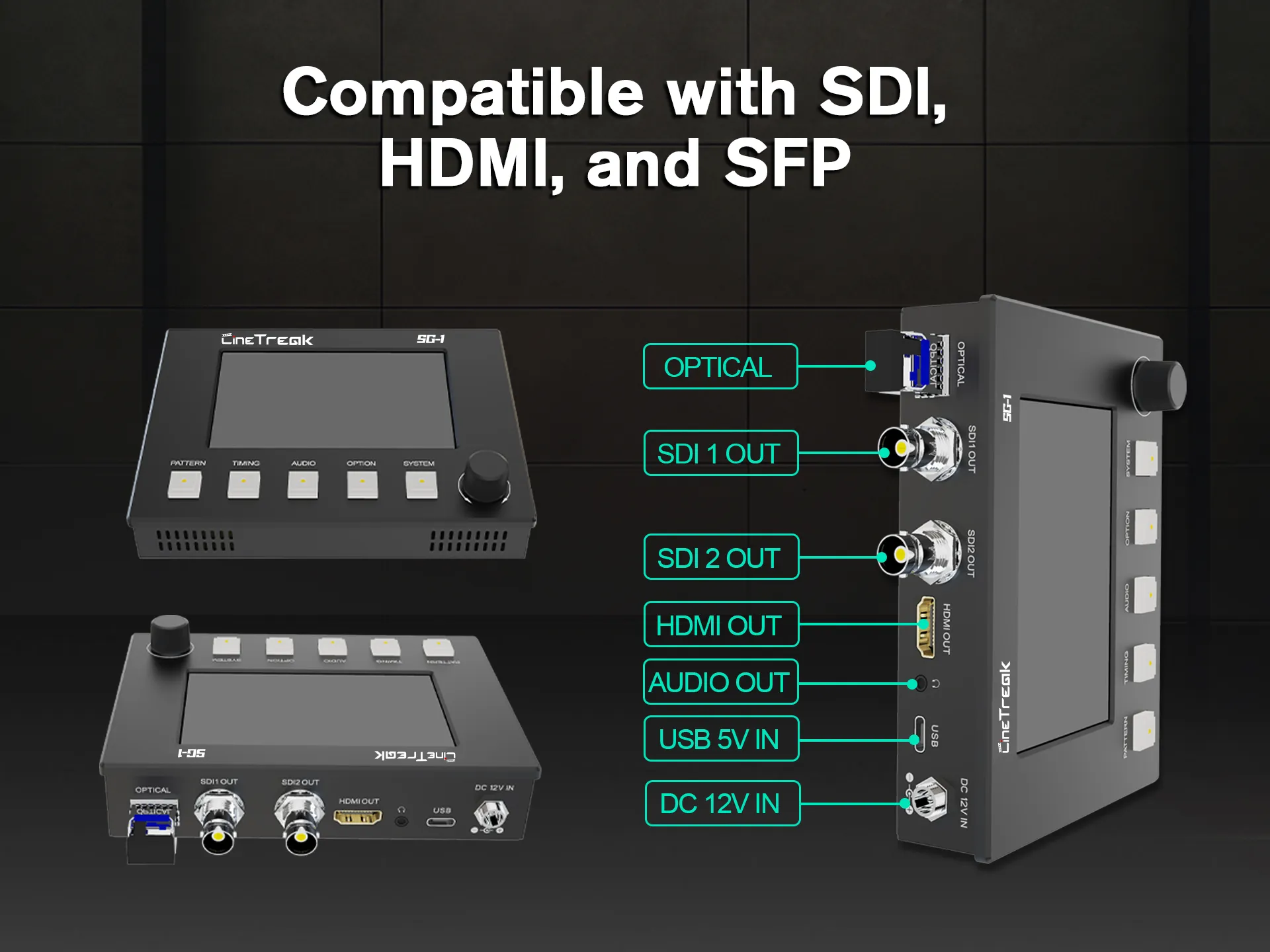 CineTreak SG-T Professional 3G-SDI & HDMI 2.0 Signal Generator - Pixelpitch